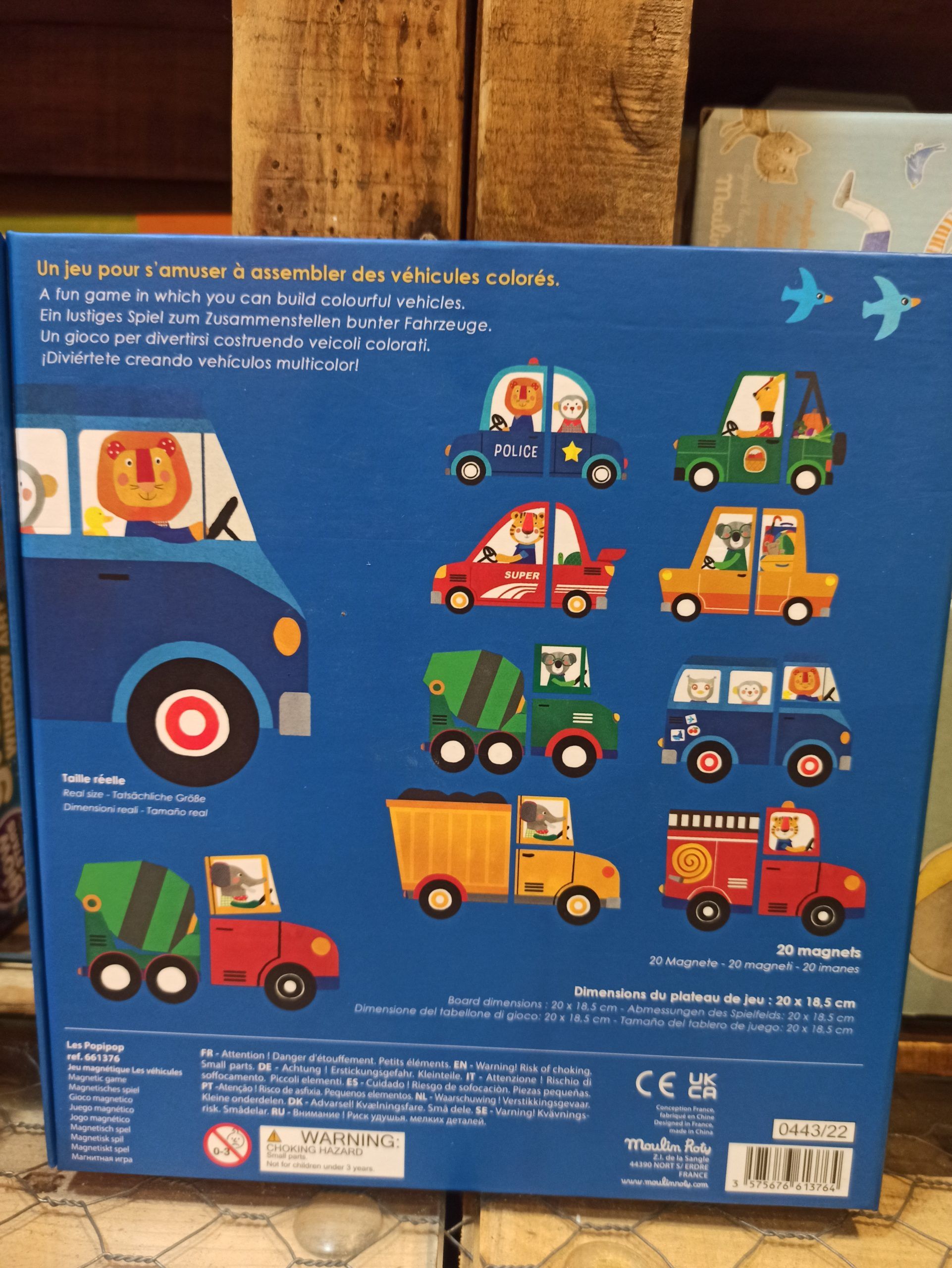 JOC MAGNÉTIC dels VEHICLES Popipop by Moulin Roty - Imatge 2