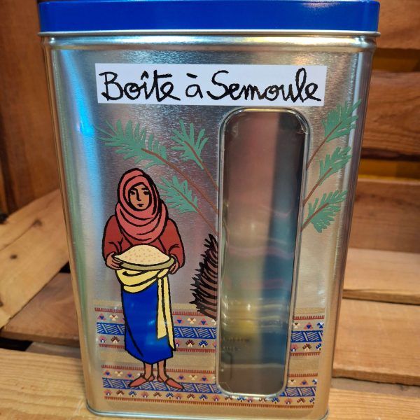 CAIXA DE LLAUNA PER LA SÈMOLA by derrière la porte